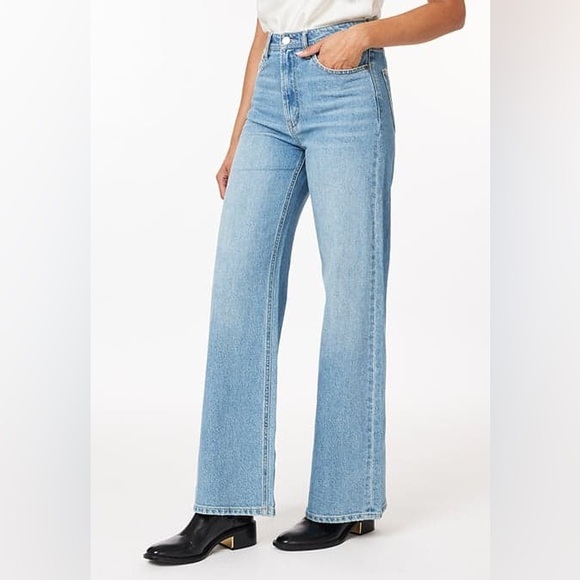 NWT Scotch & Soda The Daze Wide Leg High Rise Jeans in Blue Women’s Size 28 - Picture 13 of 13